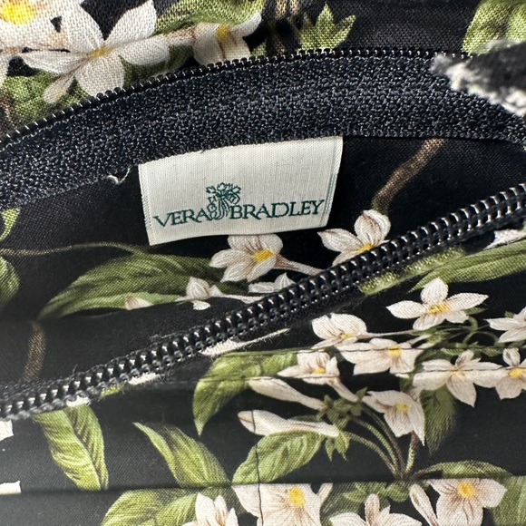 Vera Bradley Crossbody Jasmine Black White 🖤🌿🤍 - Picture 3 of 6